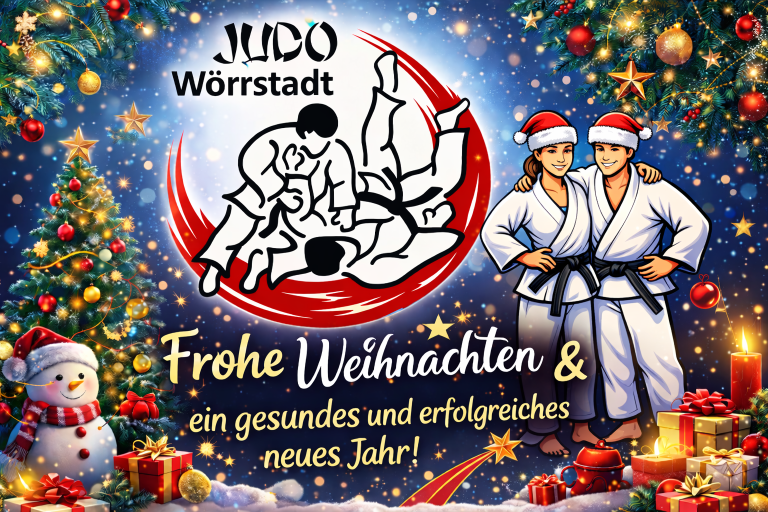 Neujahrsgruß mit Judoka